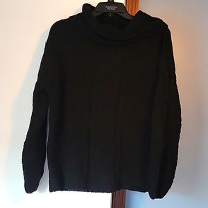 🆕️  Seven7 Woman's Black Chenille Sweater Size Small